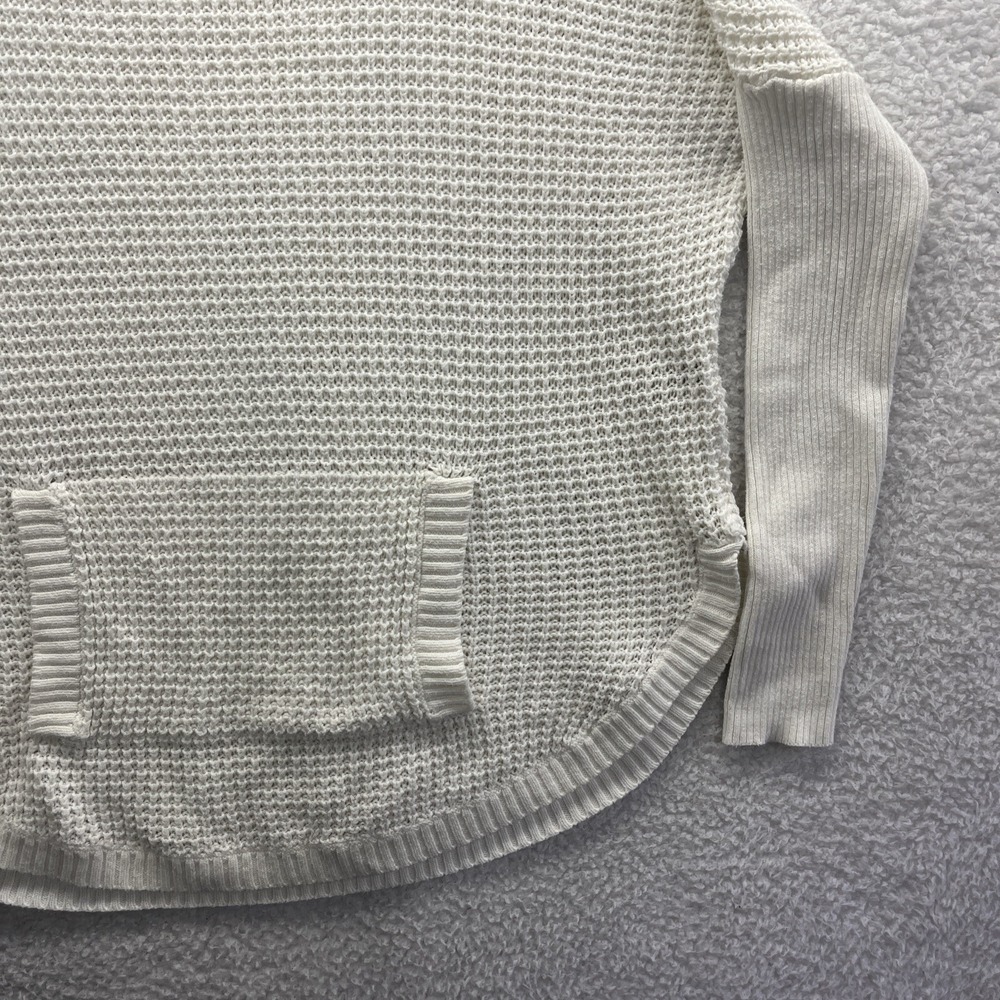 Vince Camuto Sweater Womens XS White Soft Knit Pullover Long Sleeve Active Chore - Picture 4 of 15
